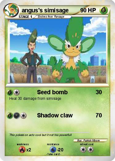 Pokemon angus's simisage