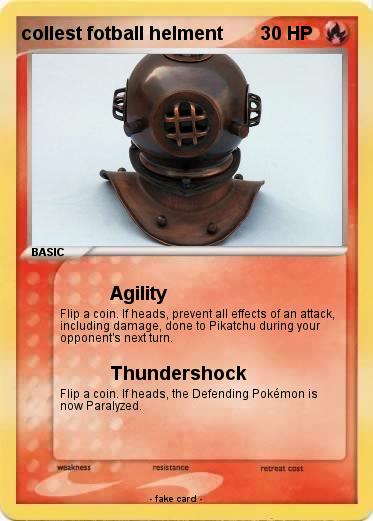 Pokemon collest fotball helment