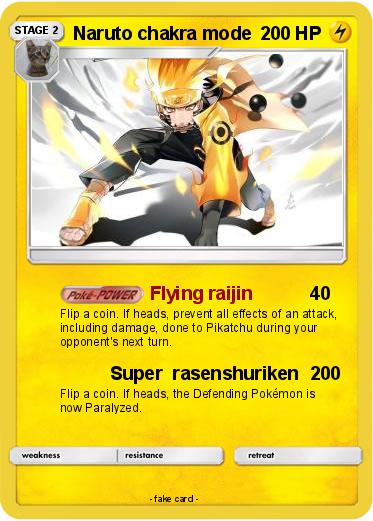 Pokemon Naruto chakra mode