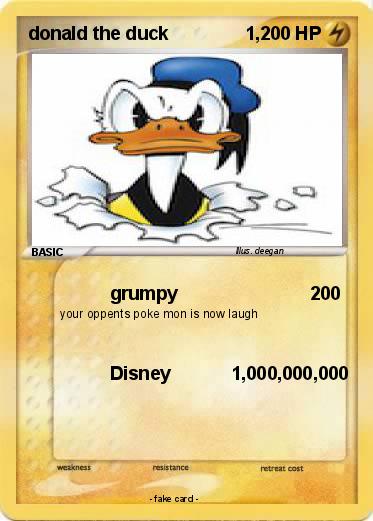 Pokemon donald the duck               1,