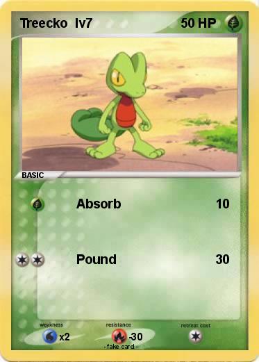 Pokemon Treecko  lv7