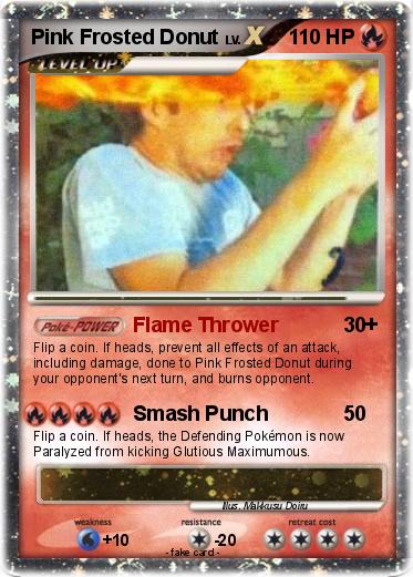 Pokemon Pink Frosted Donut