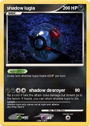Pokemon shadow lugia