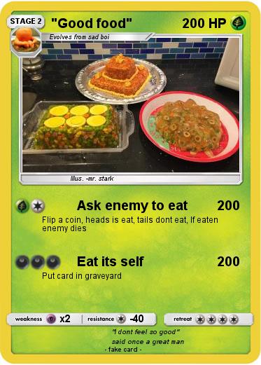Pokemon "Good food"