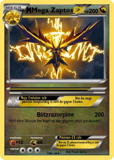 Pokemon Mega Zaptos