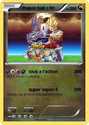 Pokemon dragon ball z fin