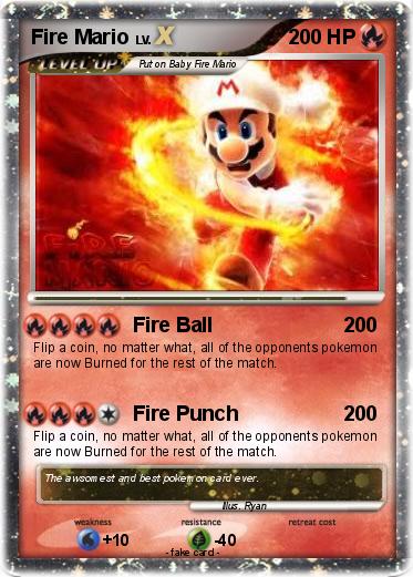 Pokemon Fire Mario