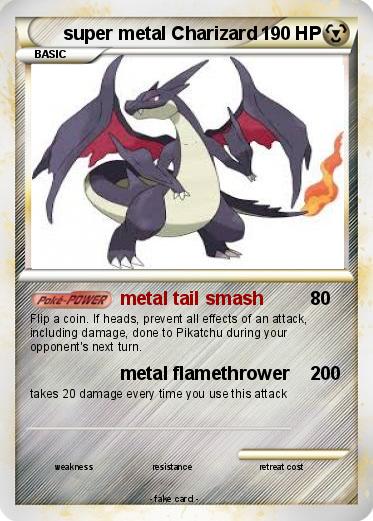 Pokemon super metal Charizard