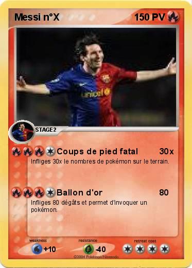 Pokemon Messi n°X