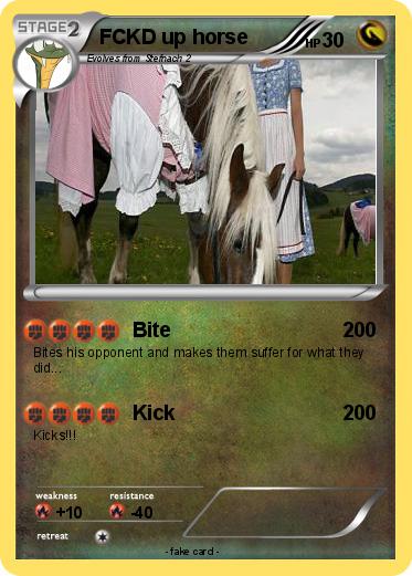 Pokemon FCKD up horse