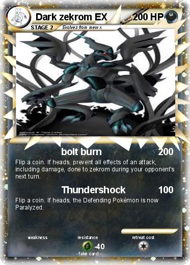 Pokemon Dark zekrom EX