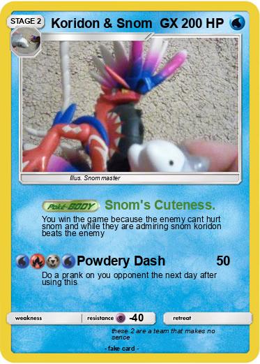 Pokemon Koridon & Snom  GX