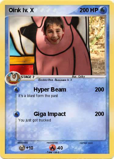 Pokemon Oink lv. X