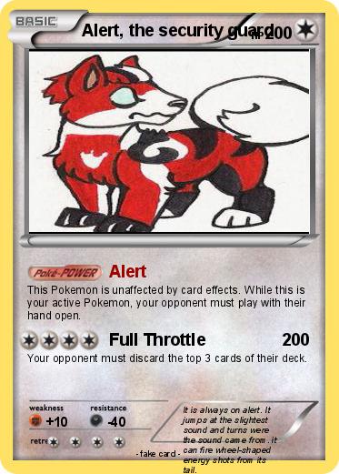 Pokemon Alert, the security guard