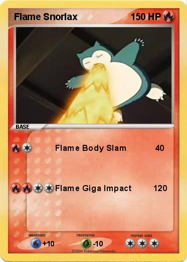 Pokemon Flame Snorlax