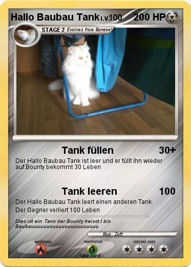 Pokemon Hallo Baubau Tank