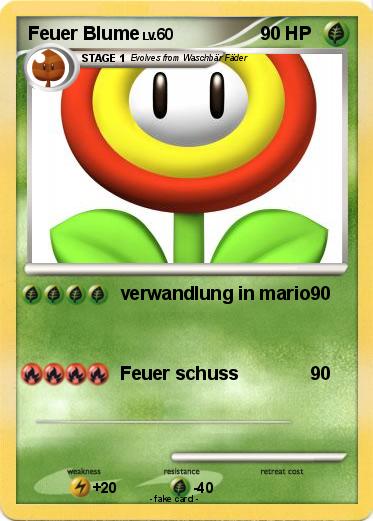 Pokemon Feuer Blume