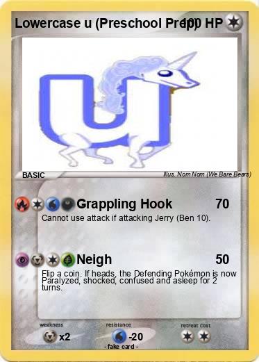 Pokemon Lowercase u (Preschool Prep)
