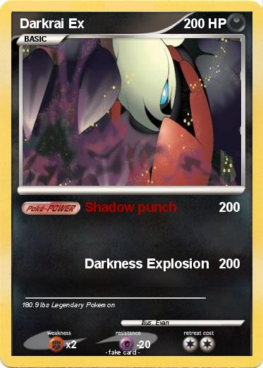 Pokemon Darkrai Ex