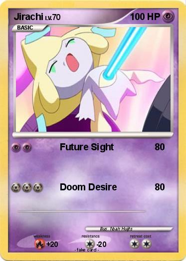 Pok mon Jirachi 502 502 Future Sight My Pokemon Card
