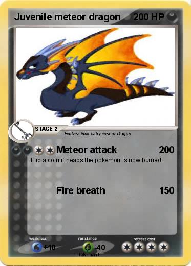 Pokemon Juvenile meteor dragon
