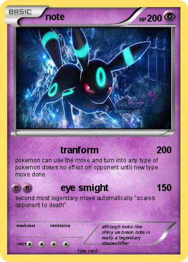Pokemon note
