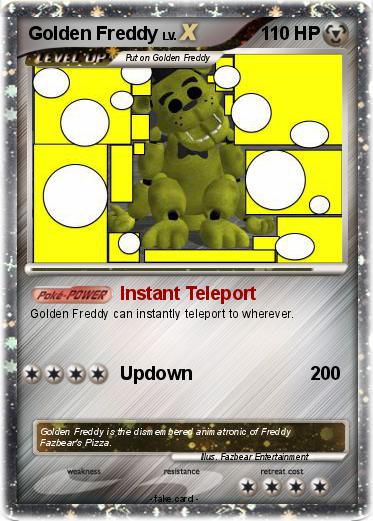 Pokemon Golden Freddy