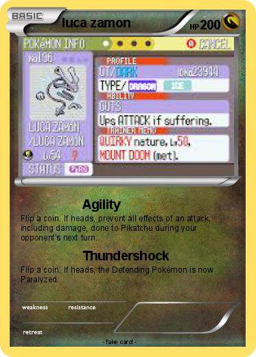 Pokemon luca zamon