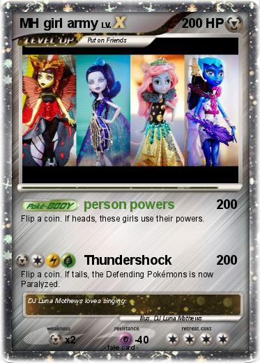 Pokemon MH girl army