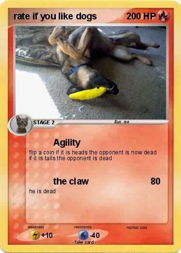 Pokemon rate if you like dogs