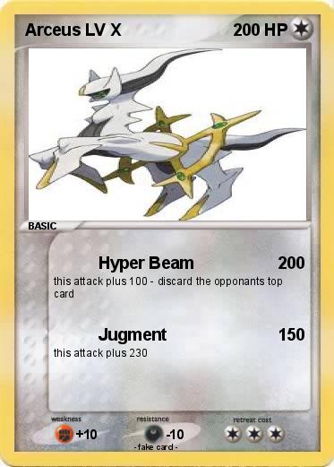 Pokemon Arceus LV X