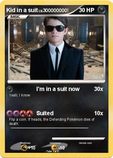 Pokemon Kid in a suit