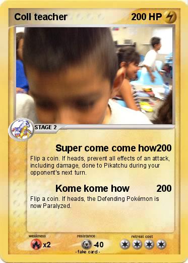 Pokemon Coll teacher