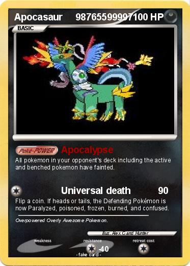 Pokemon Apocasaur     98765599997