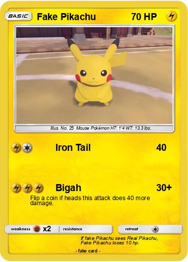 Pokemon Fake Pikachu