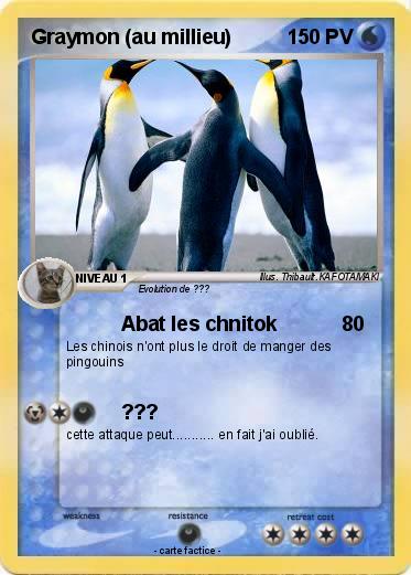 Pokemon Graymon (au millieu)