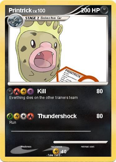 Pokemon Printrick