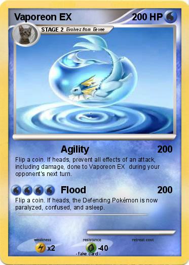 Pokemon Vaporeon EX