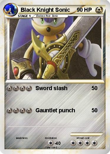 Pokemon Black Knight Sonic