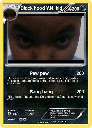 Pokemon Black hood Y.N. kid