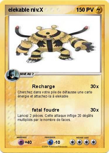 Pokemon elekable niv.X