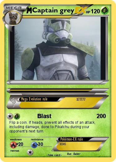 Pokemon Captain grey