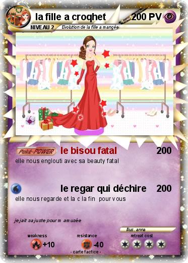 Pokemon la fille a croqhet