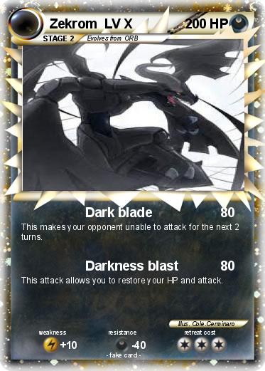Pokemon Zekrom  LV X