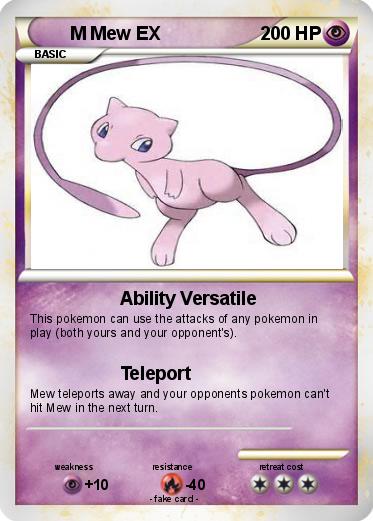 Pokemon M Mew EX