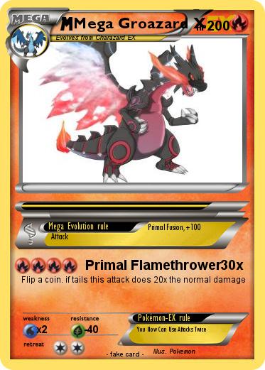 Pokemon Mega Groazard X