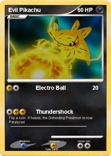 Pokemon Evil Pikachu