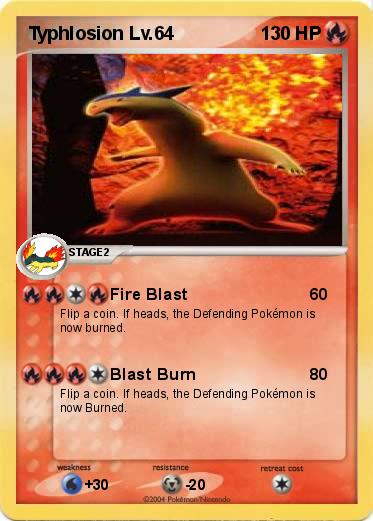 Pokemon Typhlosion Lv.64