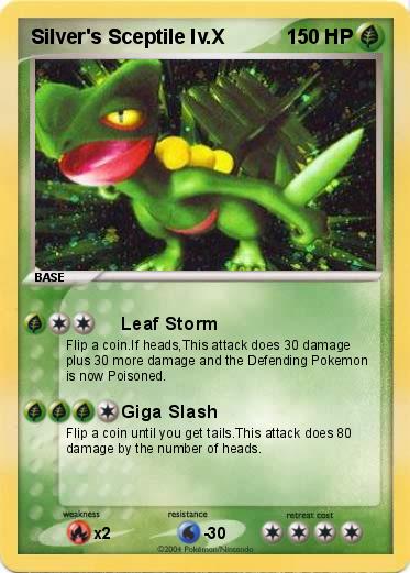 Pokemon Silver's Sceptile lv.X