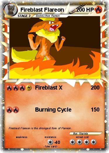 Pokemon Fireblast Flareon